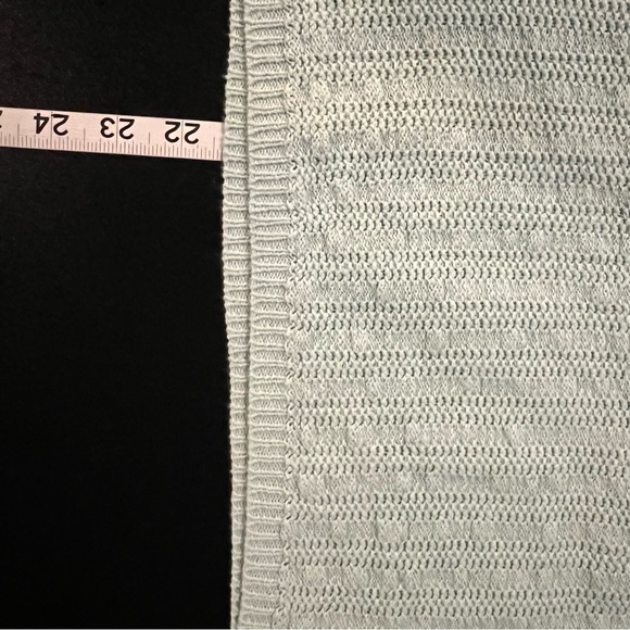 NWT Y2K Floral Ribbon Cami Sweater Linen Blend Sz L Petite Pastel Green Pink - Picture 10 of 11